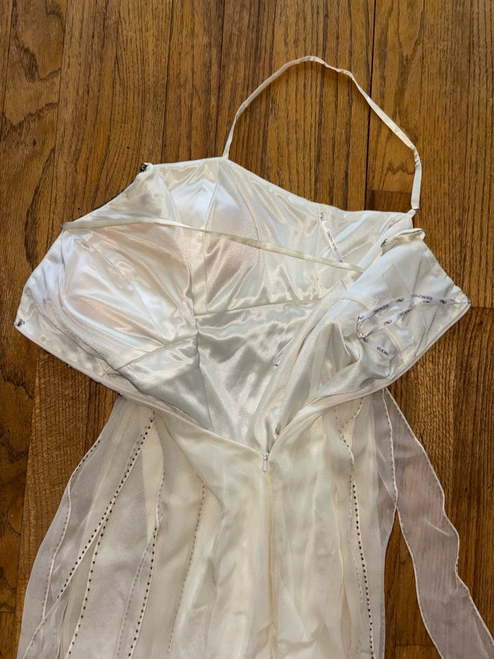 Sue Wong Nocturne Beaded Silk Chiffon Mini Dress - Picture 11 of 14